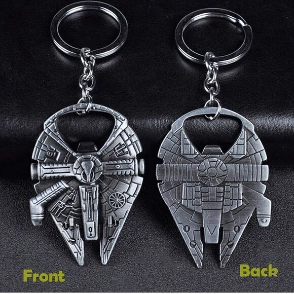 COPY - Heavy-duty silver color star wars millennium falcon bottle opener,2.5x2 … - Picture 8 of 8